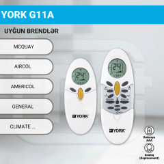 York / McQuay G11A Kondisioner Pultu | HC-G11A